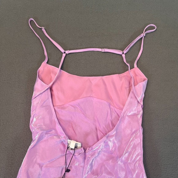 Princess Polly Women's Violetta Purple Mini Dress Ruched Size 6 Barbie NWT - Picture 10 of 10